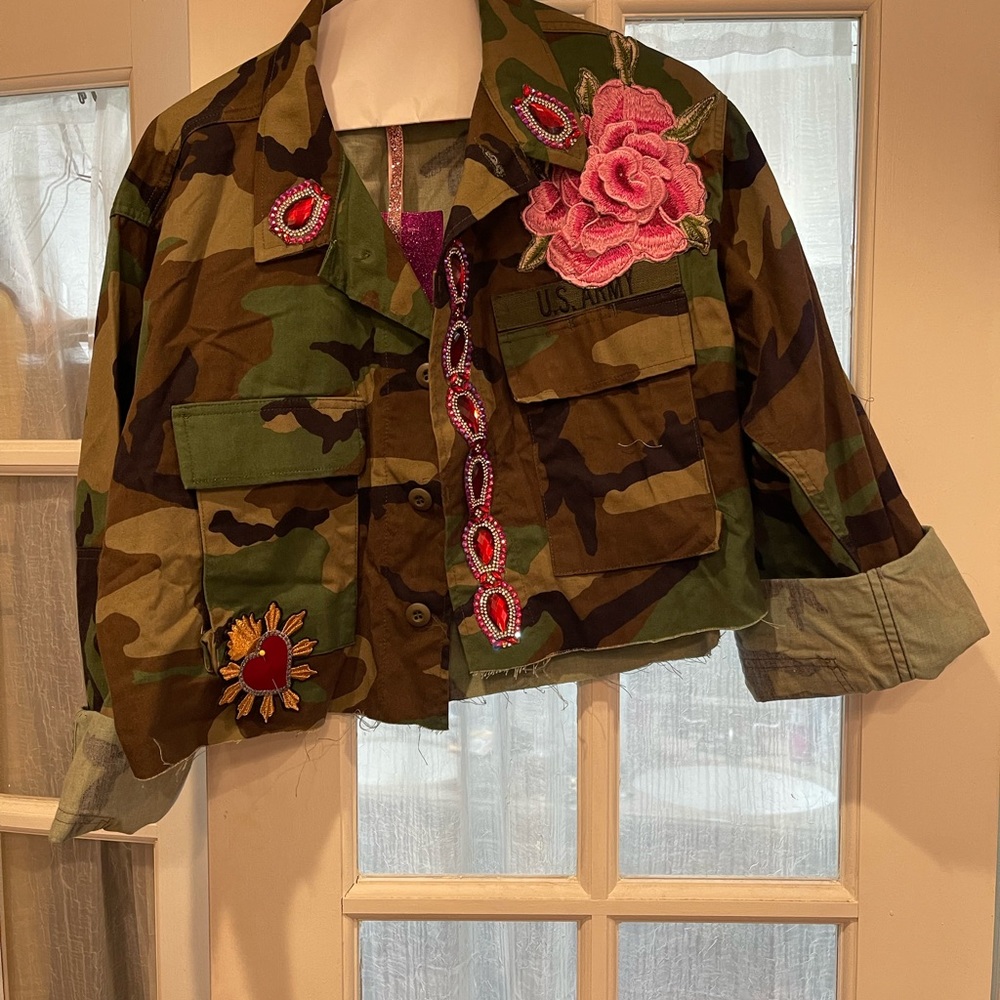 Beautiful Camo Crop Jacket One Size